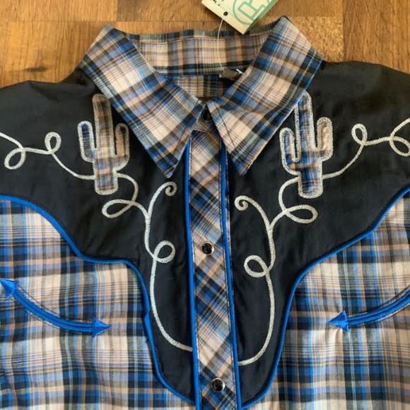 🆕 Roper Applique Cactus Snap - Picture 2 of 15